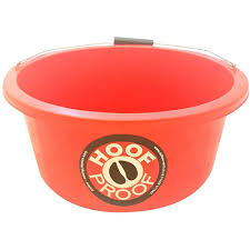 AC8803--Red Feeder Bucket "Hoof Proof"
