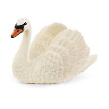 BGSCHRED--Swan Toy-Schleich Animal M Red