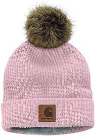 CL104401 Toque-Carhartt Knit Fleece Lined W/ Pom Pom