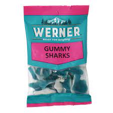 BGWE80036 Werner Candy - Gummy Sharks- 198g