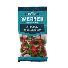 BGWE80171 Werner Candy - Gummy Strawberries- 184g