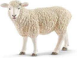 BGSCHRED--Sheep Toy-Schleich Animal M Red