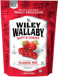 BGLICORICE--Red Licorice Wiley Wallaby