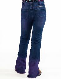 CLGJTDPR Girls Jeans Cowgirl Tuff "Take A Dip Purple"