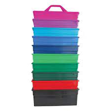 TK719045--Teal Tote Tray Fortiflex w/Handle