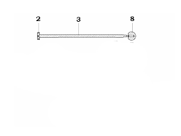 AC044-833 Syringe Allflex Piston Rod w/ Knob 50ml