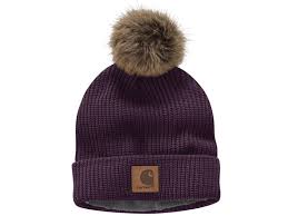 CL104401 Toque-Carhartt Knit Fleece Lined W/ Pom Pom