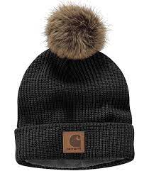 CL104401 Toque-Carhartt Knit Fleece Lined W/ Pom Pom