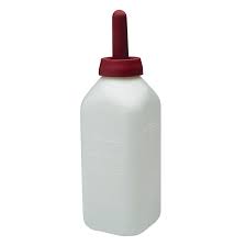 AC115-780 Calf Bottle w/snap on Nipple 2qt