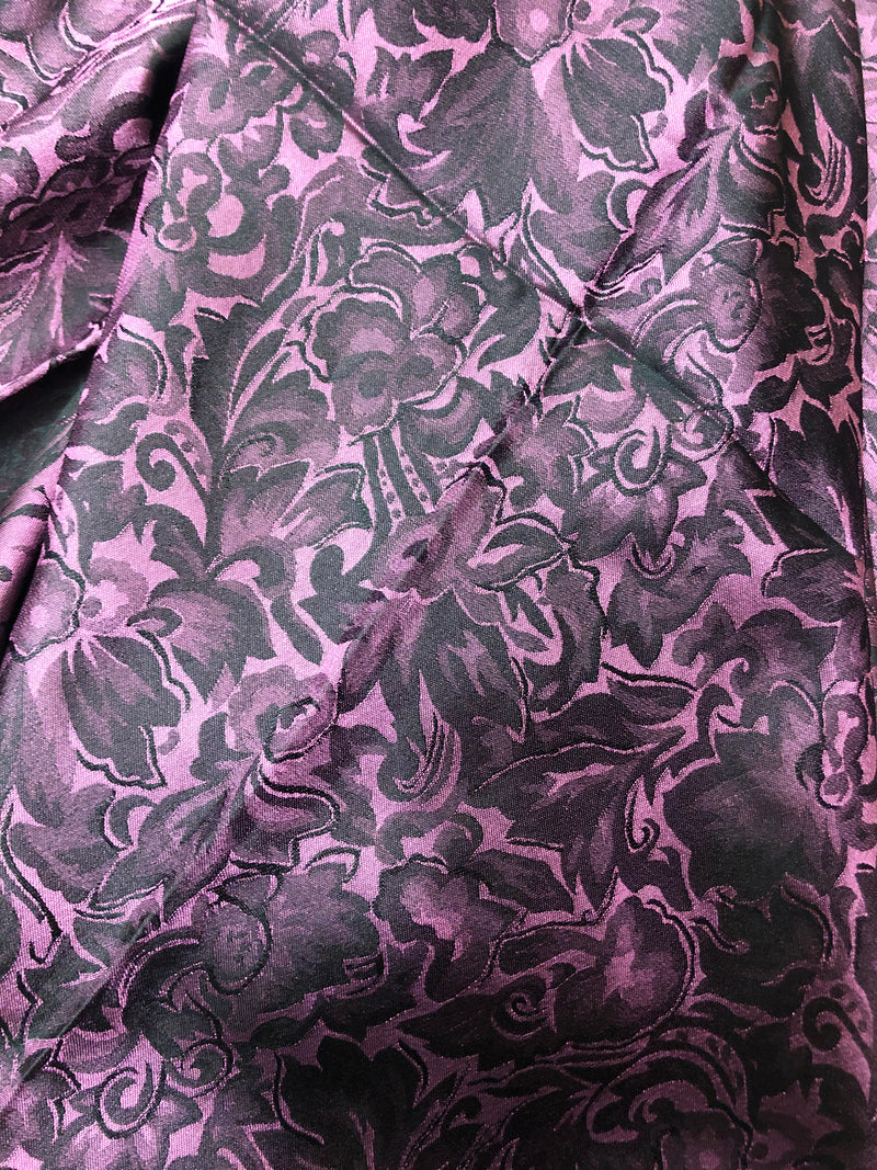 CLSCRFBAROQUE--BlkBerry Scarf Silk Baroque - 34"