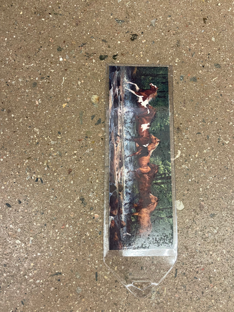 BGBMK54154 Book Mark - Leanin' Tree Horses Running