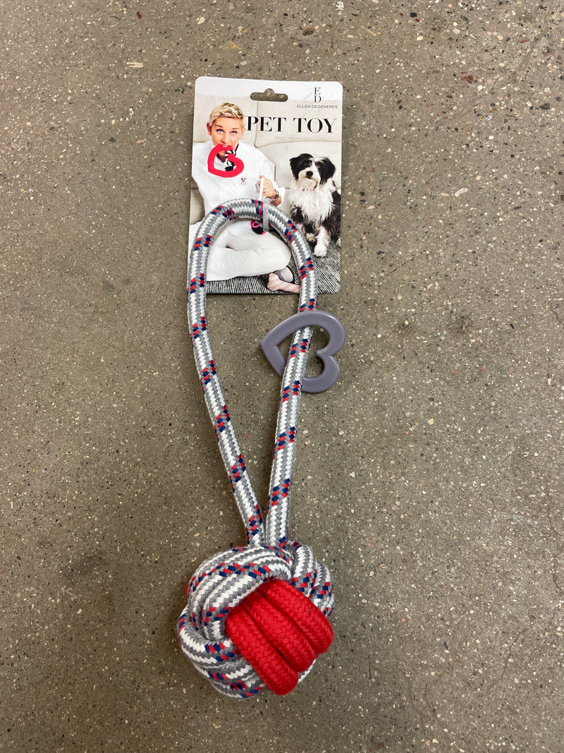 PSVP1042 Dog Toy ED Rope Knot Teether - Red