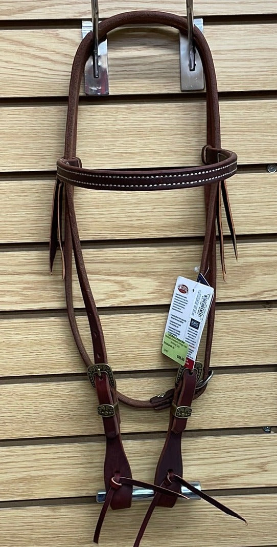 TK10010-00-24 Headstall Browband Vintage Heel Working Tack