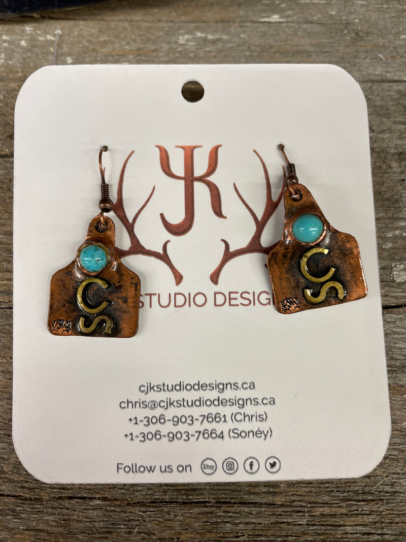 BGCJK20210155 Earrings - Copper/Brass - Calgary Stampede