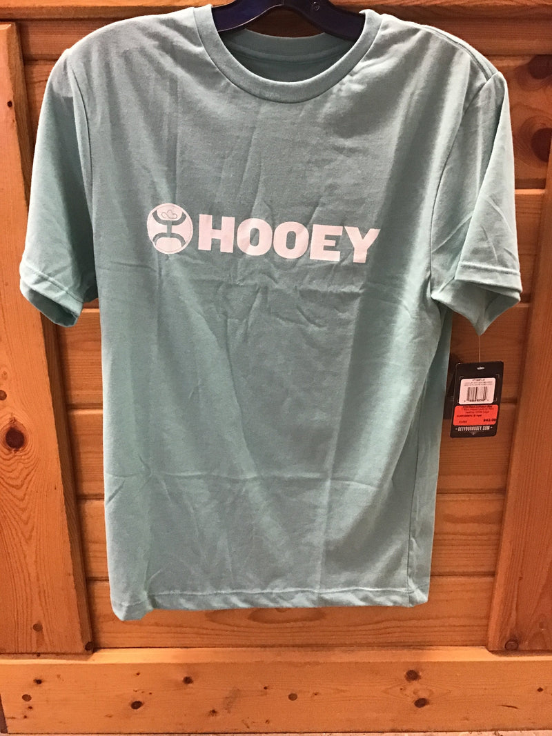 CLHT1506TL-XL-Teal T Shirt Hooey Lock Up Mint Heather White Logo