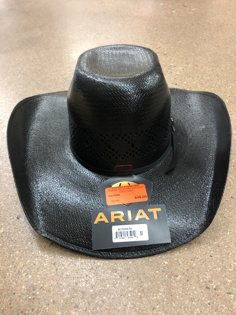 CLA73006 Cowboy Hat Ariat 8X Kids Shant Elastic Band
