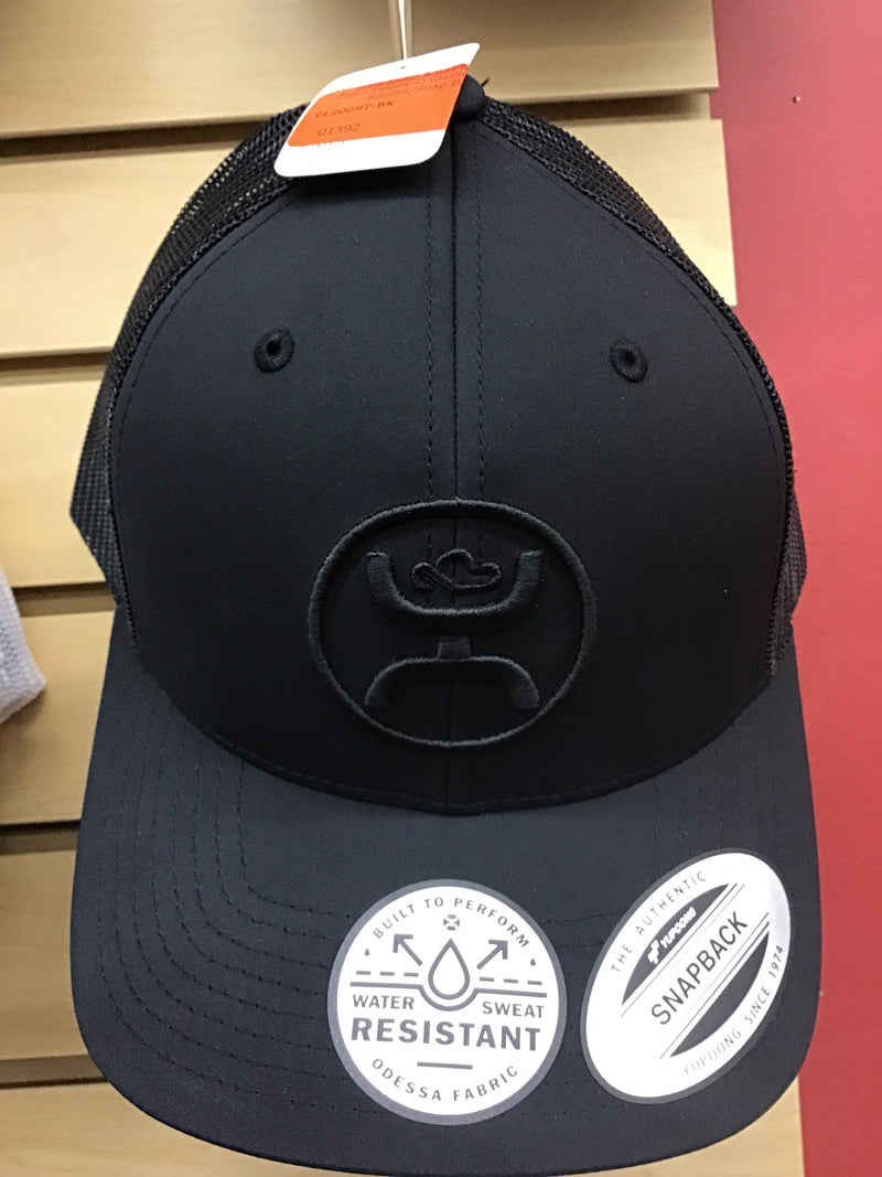 CL2009T-BK Cap - Hooey O Classic Trucker Blk/Blk/Snap Back