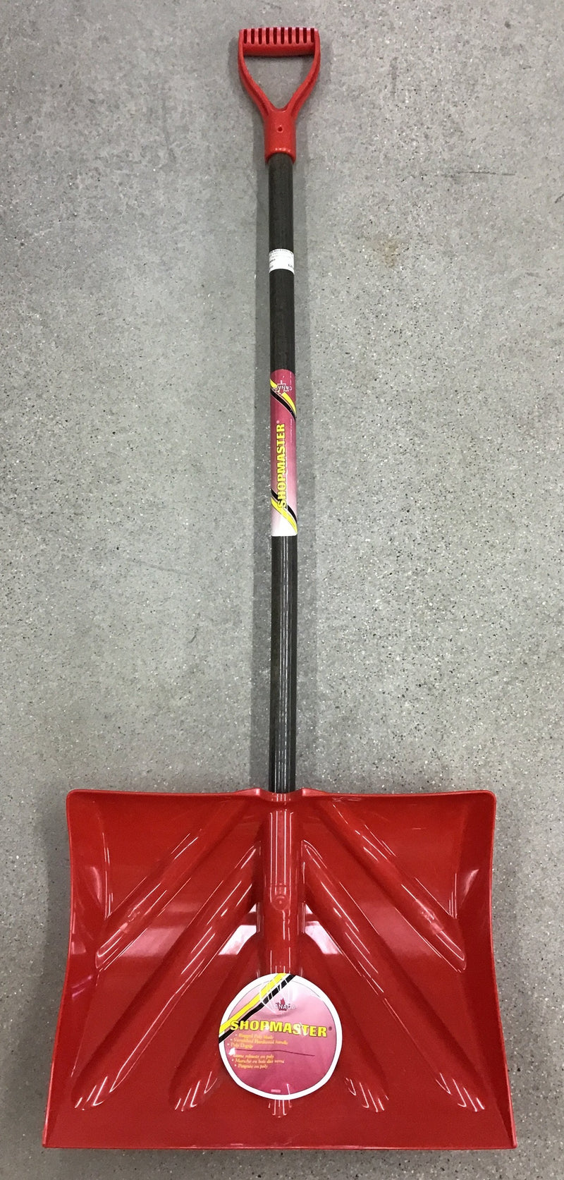 HGNPM18KD Shovel Snow Pusher-Shopmaster 18" Red D Handle