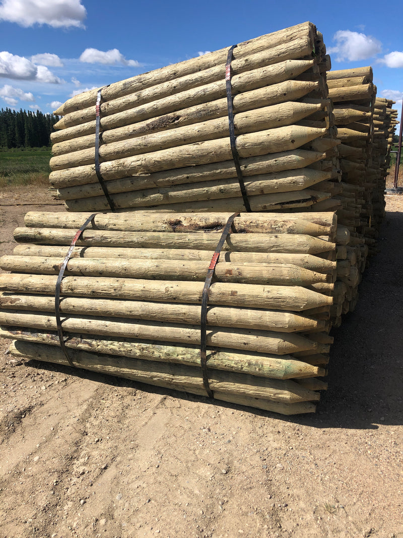 FE456 Spray Utility Posts 4-5"x 6' Treated UTILITY 75/bundle