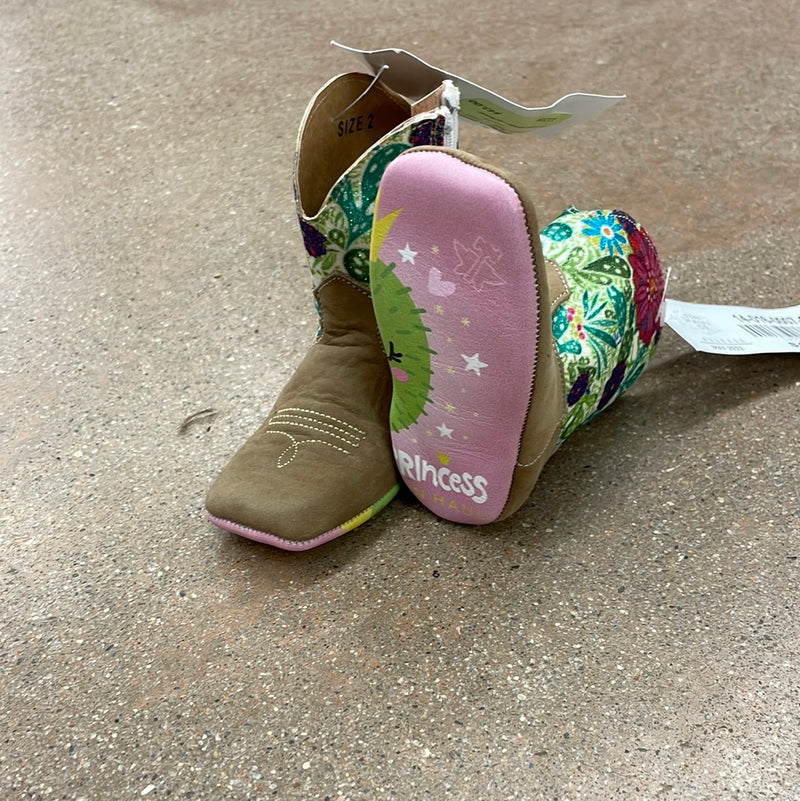 CL09-016-0001-0001-2-SpFlower Infant Tin Haul Cowboy Boots w/ Zipper