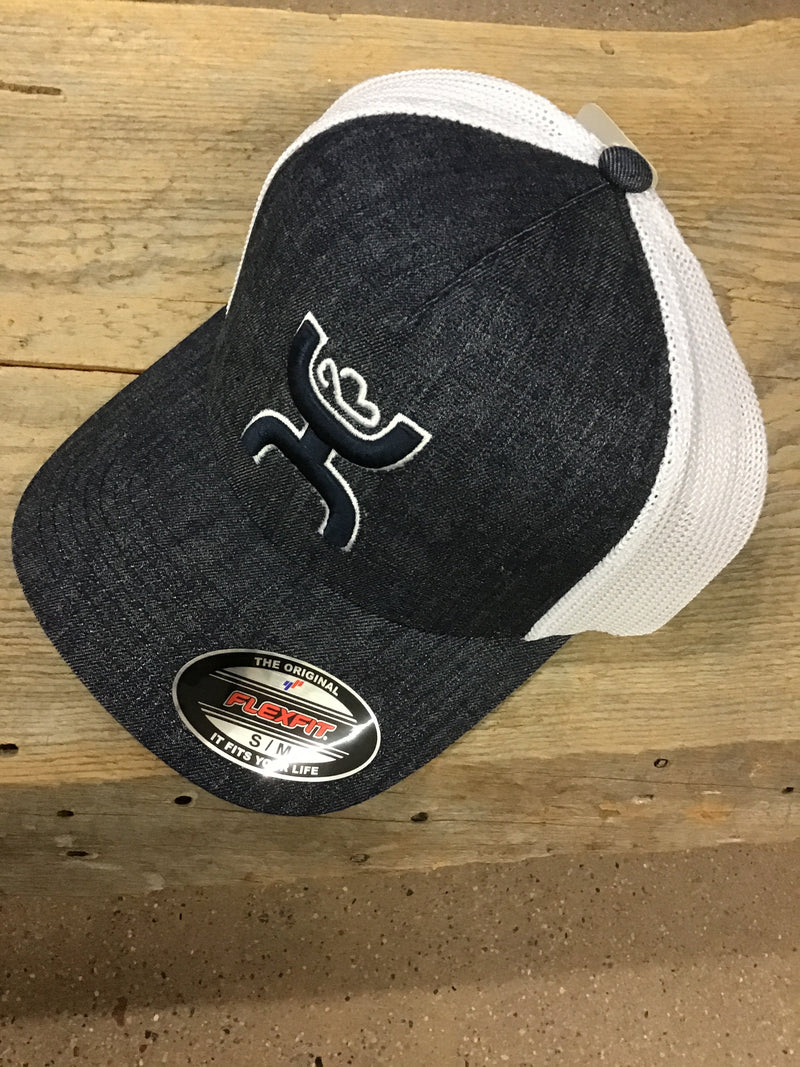 CL2112-L/XL-Denim Cap - Hooey Coach Denim/Wht FlexFit