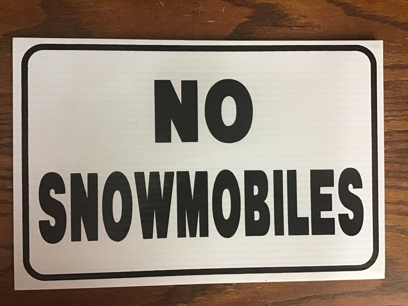 HG2623 Sign - No SNOWMOBILES