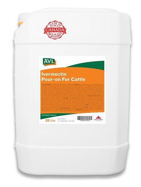 AC1021-021 Ivermectin Pour-On for Cattle 20l AVL