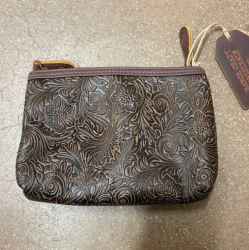BGOT23760BT Bag Travel 2 Pocket Leather Tooled