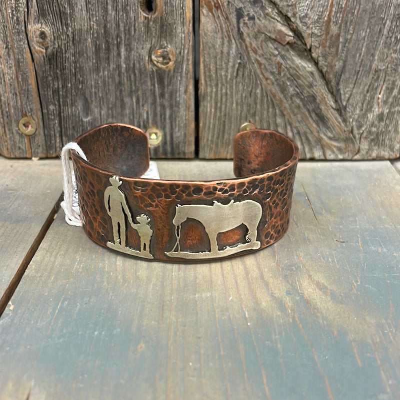 BGCJK20220110 Bracelet - My First Ride - Cuff -Copper/Silver