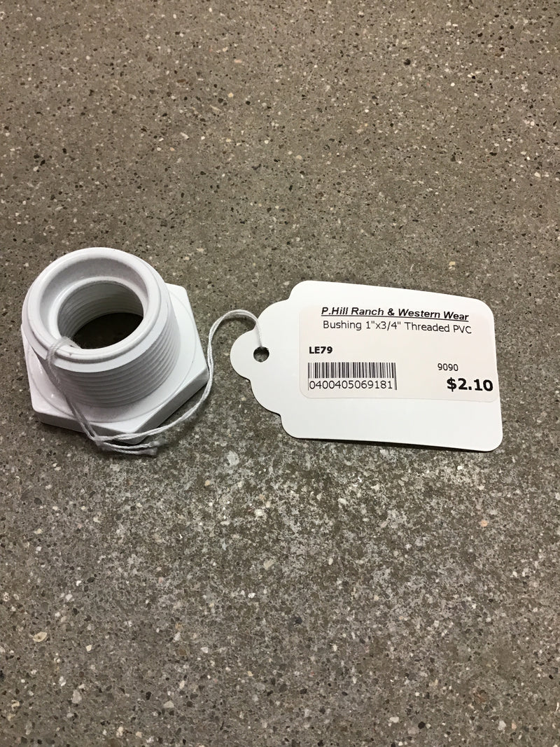 LE5018-0501000075 Bushing 1"x3/4" Threaded PVC