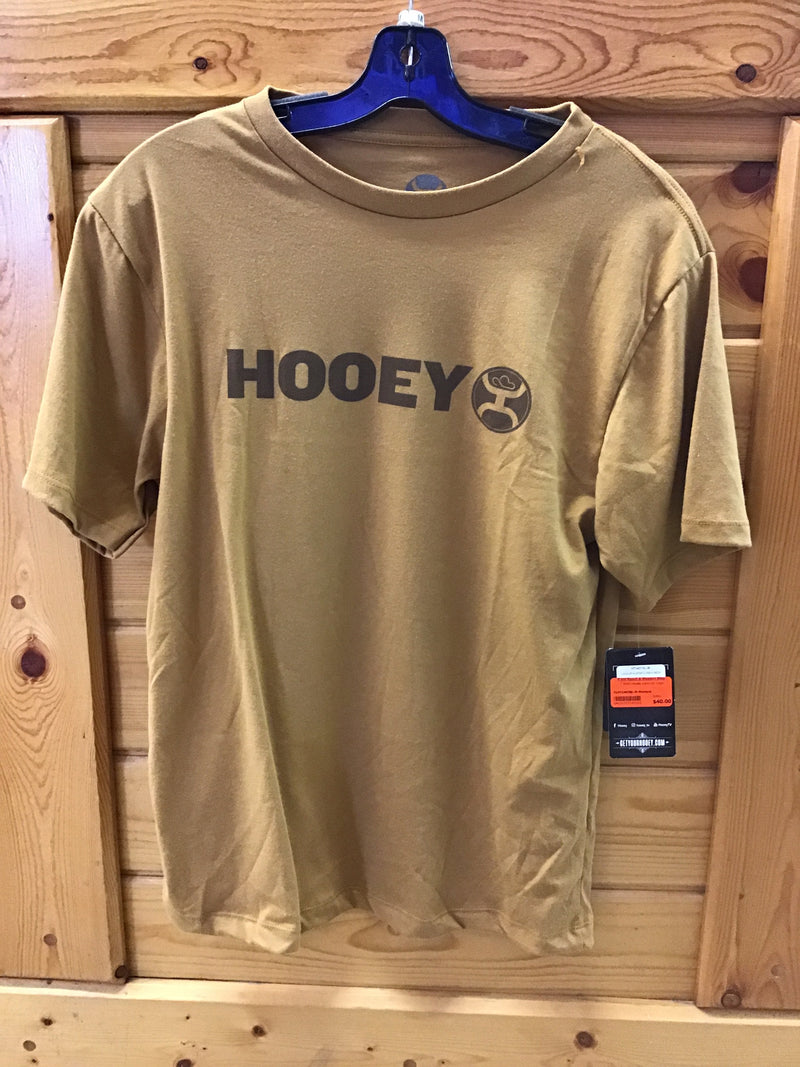CLHT1407BL-XL-Mustard T Shirt Hooey Lock-Up  Logo