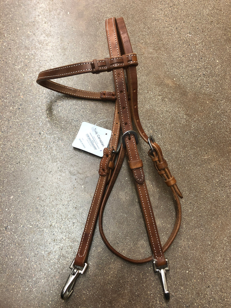 TKWB2705 Headstall Straight Browband w/snaps