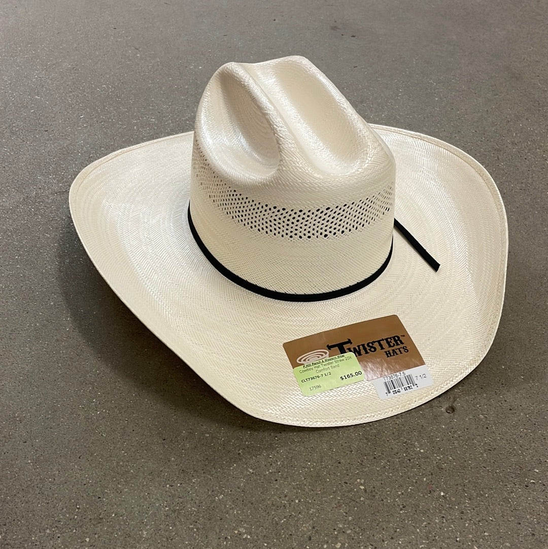CLT73676 Cowboy Hat Twister Straw 20X Comfort Band – Paradise Hill