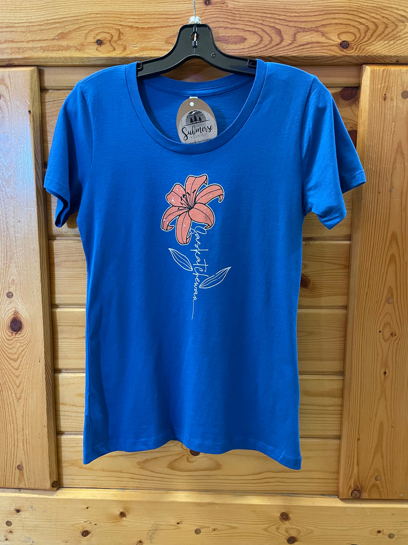 CLLadySaskLily Womens Sask Lily T-Shirt