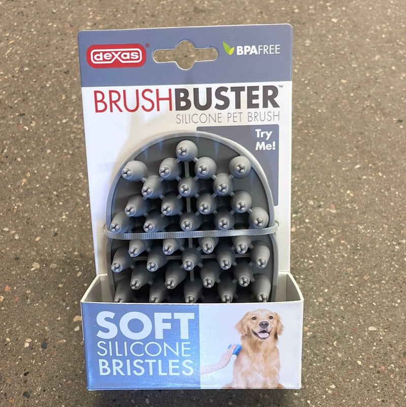 PS8429730-Grey Brush Buster (Silicone Pet Brush)