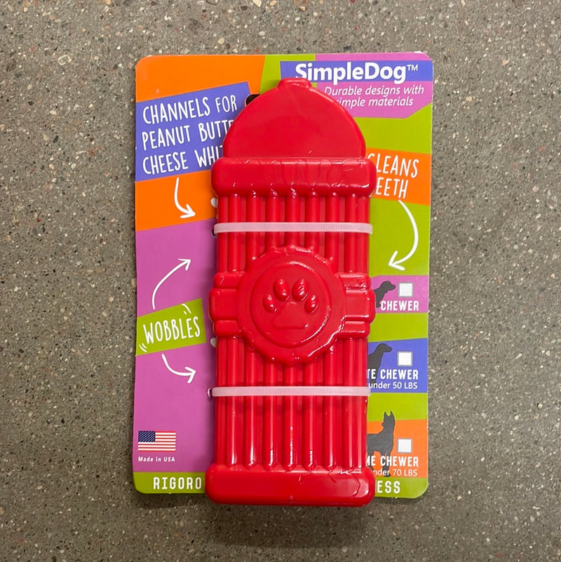 PS50019 Simple Dog Red Fire Hydrant Toy