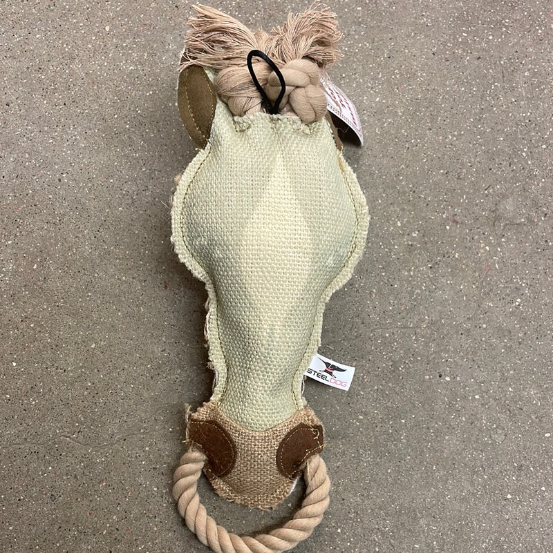 PS794535544-Horse Burlap Dog to w/24" Rope Inside
