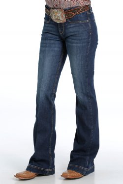 CLMJ81454084 Womens Cinch Jeans- Lynden Dark Stone