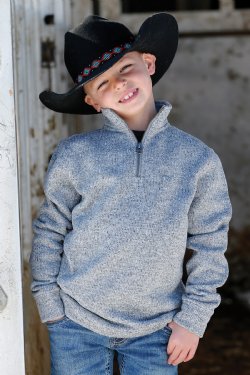CLMWK7980001 Cinch- Boys 1/4 Zip Sweater
