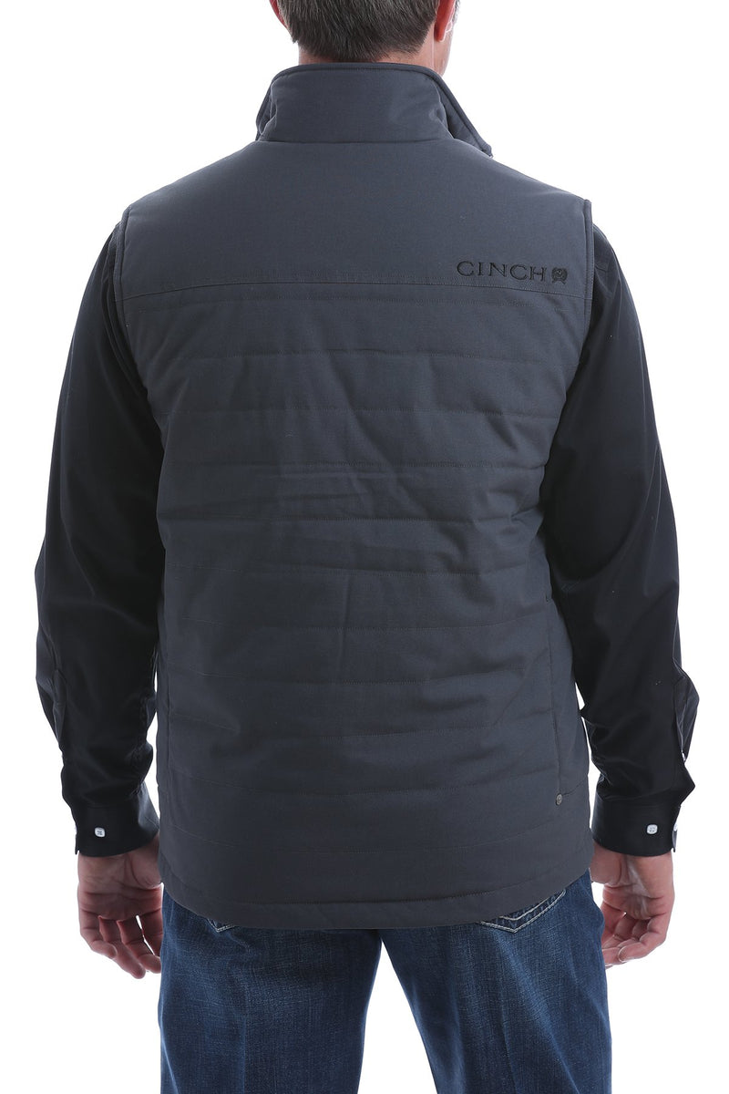 CLMWV1532002-XL-Grey Vest Cinch Mens Quilted