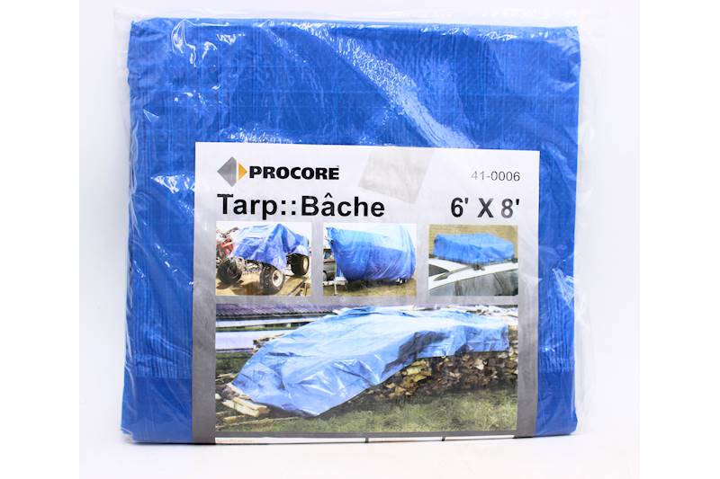 HG41-0006 Tarp 6'x8' Blue Economy