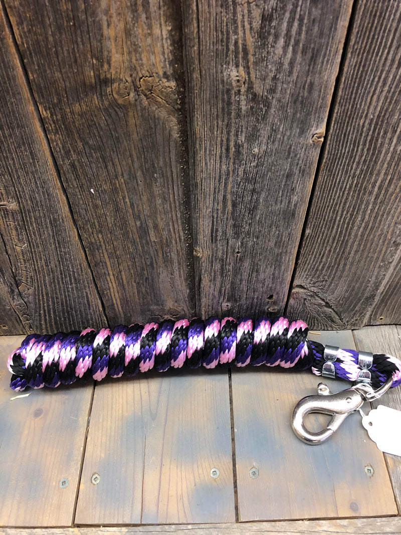 TKLR3941-PI/PU/BK Nylon Lead Rope w/ Heavy Trigger 10ft