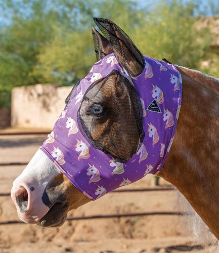 TKCFM100-COB-Blk Unic Fly Mask PC Comfort Fit Lycra