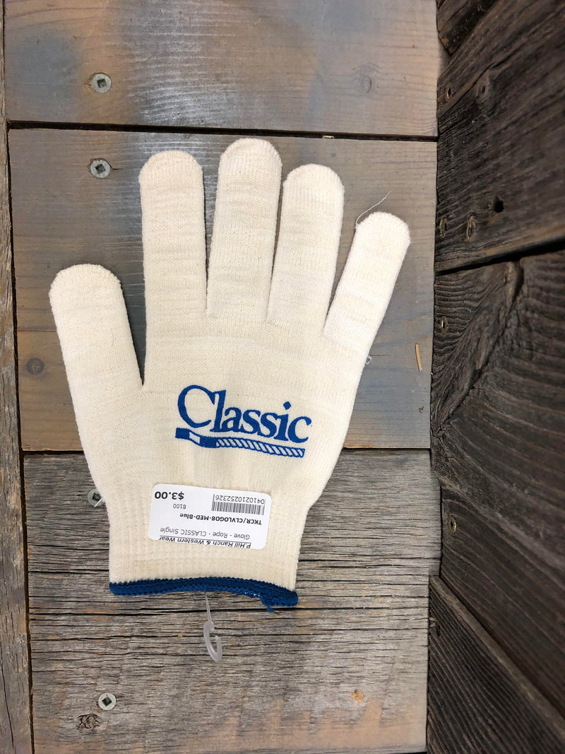 TKCR/CLVLOGO8-MED-Blue Glove - Rope - CLASSIC Single