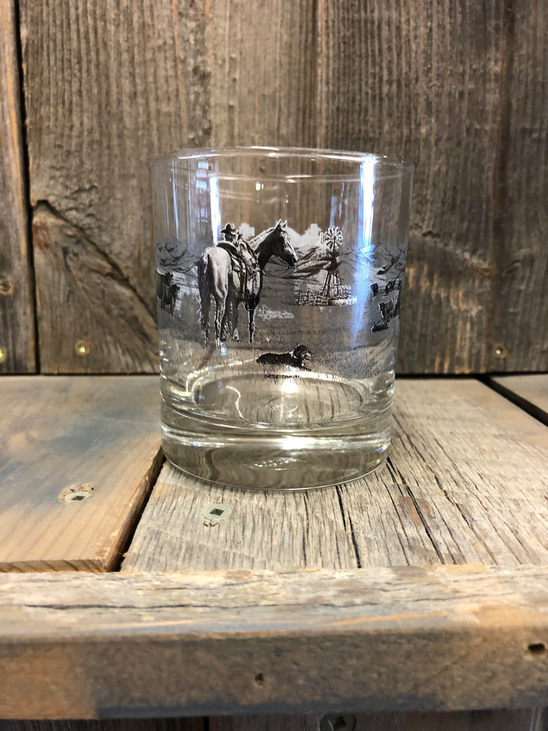 Bernie Brown Glass 6 piece - Whiskey Glasses