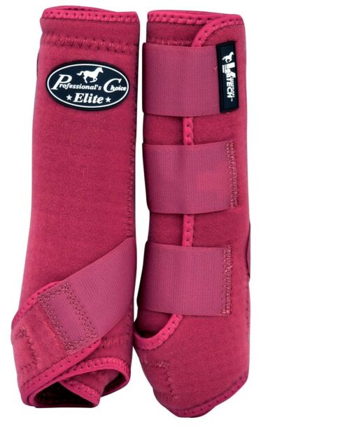 TKVEFM-Medium-Crimson Splint Boots Elite Sports Ventech 360 2pk