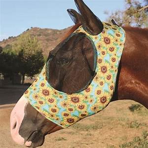 TKCFM200-SUN Horse Fly mask Sunflower