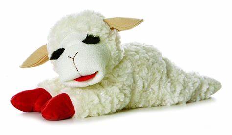 PSD840-01039 Dog Toy HuggleFleece- Small Lamb