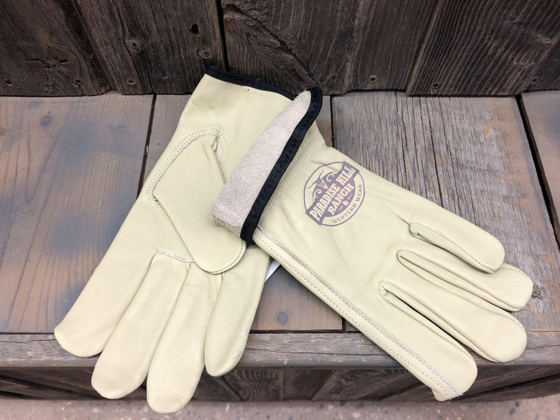 CLHANDCRUL-L Gloves Cowhide Roper UnLined