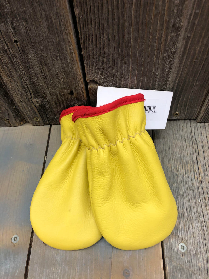 CL31P33Wheat Mitt Infant Cowhide Fleece Lined